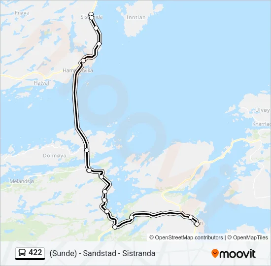 422 Bus Line Map