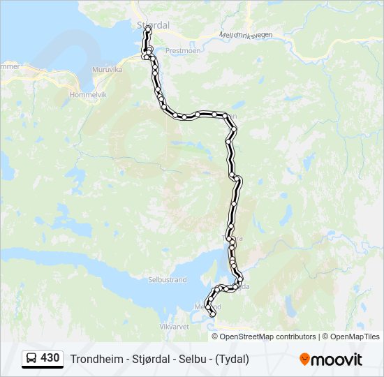 430 bus Line Map