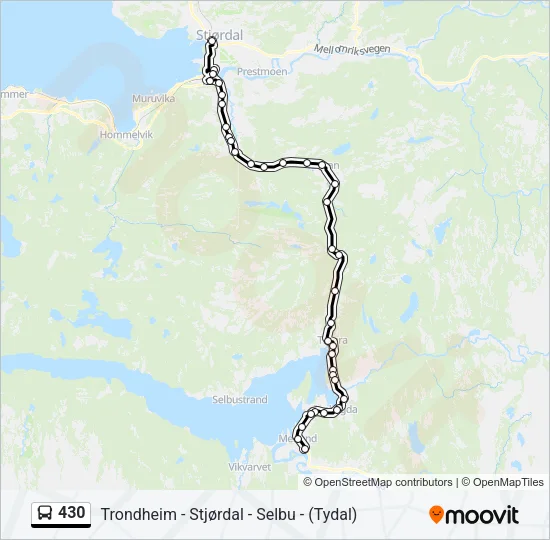 430 Bus Line Map
