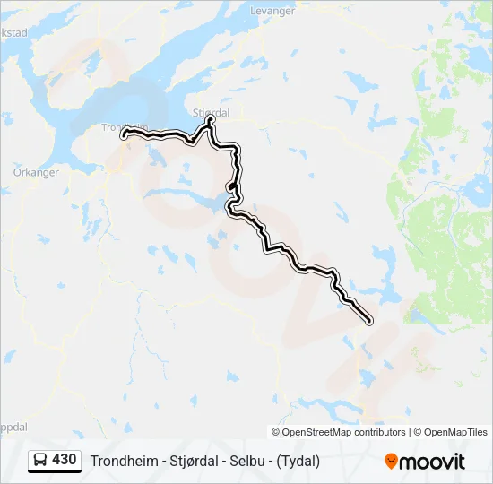 430 Bus Line Map