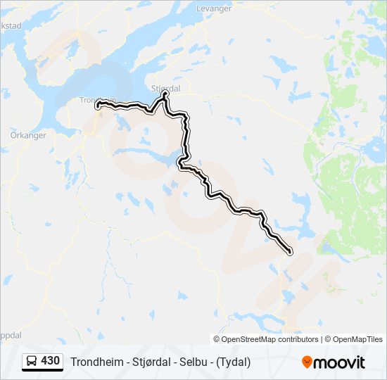 430 bus Line Map