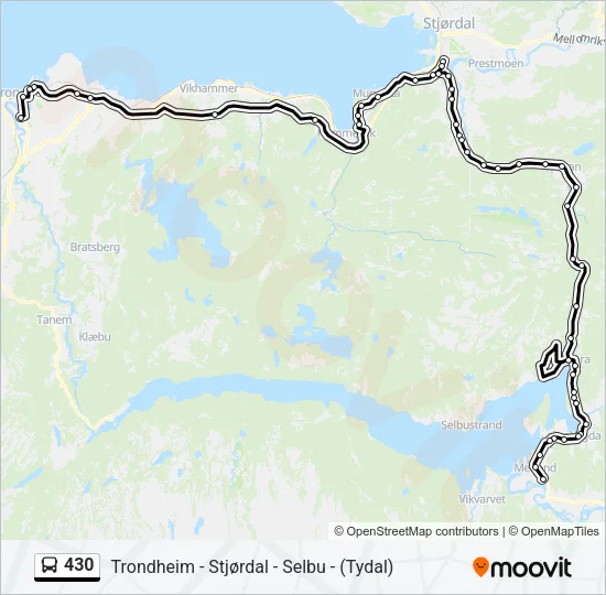 430 Bus Line Map