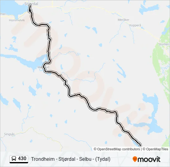 430 Bus Line Map