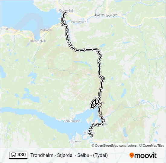 430 Bus Line Map