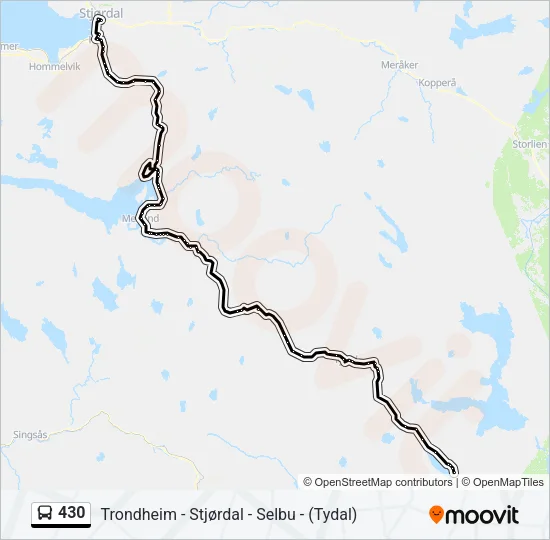 430 Bus Line Map