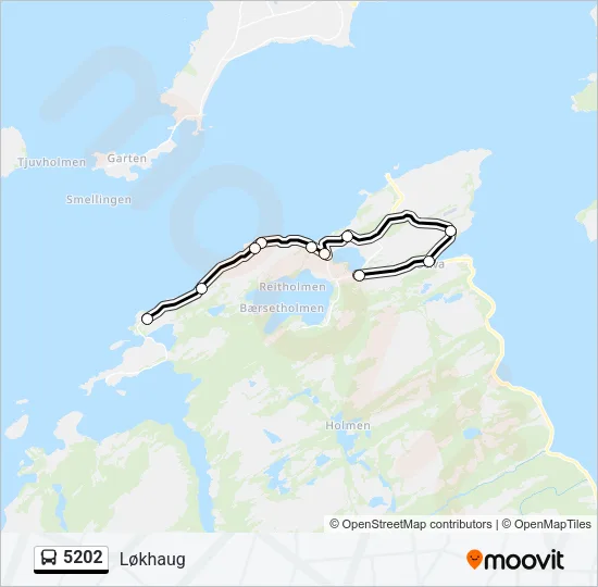 5202 Bus Line Map