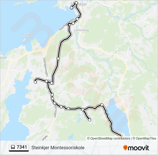 7341 Bus Line Map