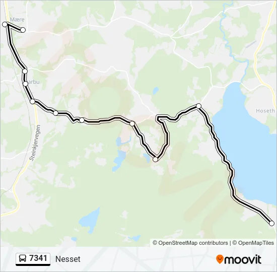 7341 Bus Line Map