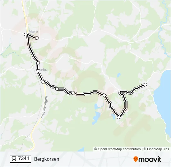 7341 Bus Line Map