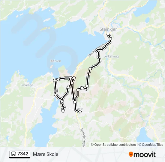 7342 Bus Line Map