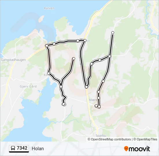 7342 Bus Line Map