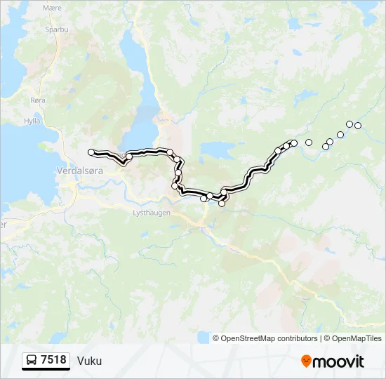 7518 Bus Line Map