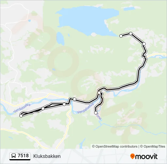 7518 Bus Line Map