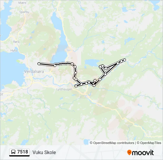 7518 Bus Line Map
