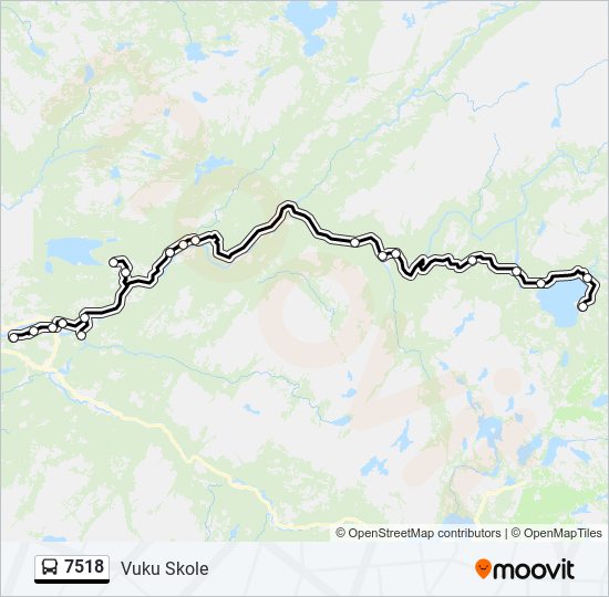 7518 bus Line Map