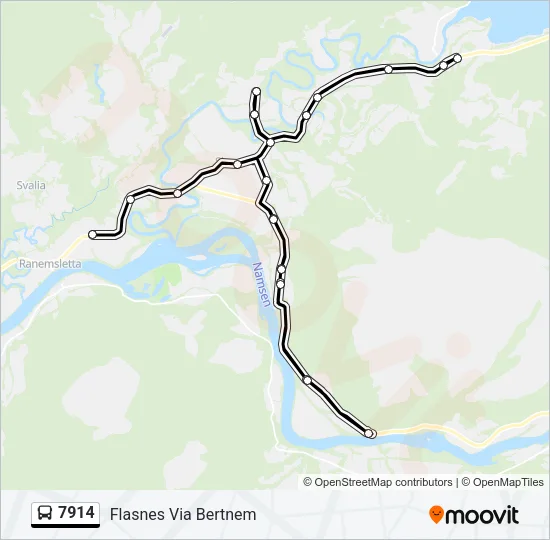 7914 Bus Line Map