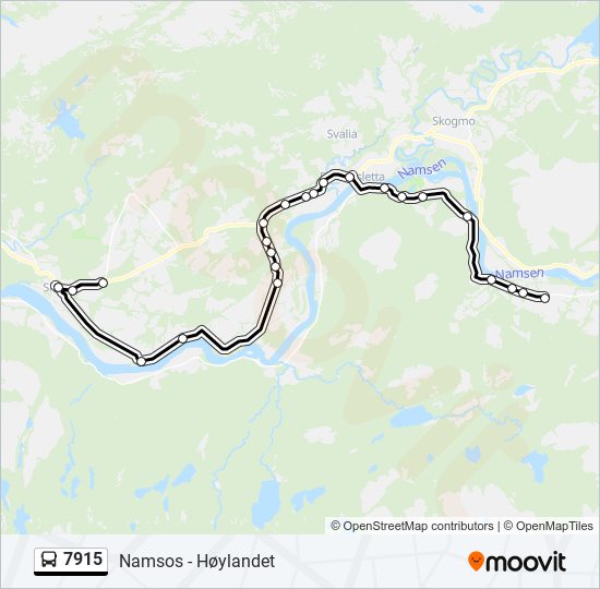 7915 bus Line Map