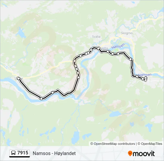 7915 Bus Line Map