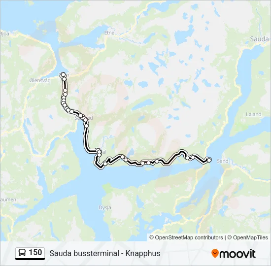 150 Bus Line Map