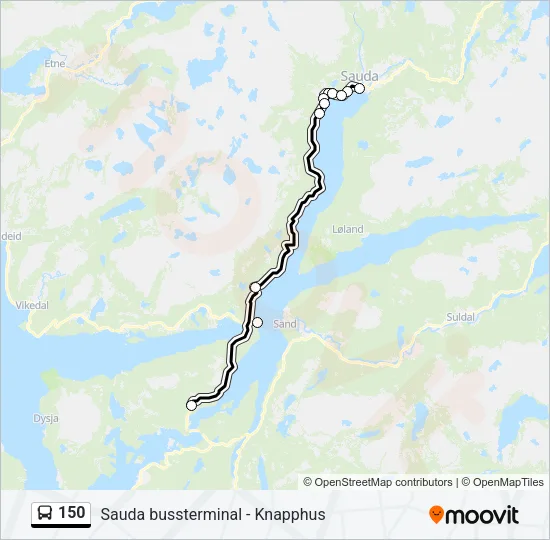 150 Bus Line Map