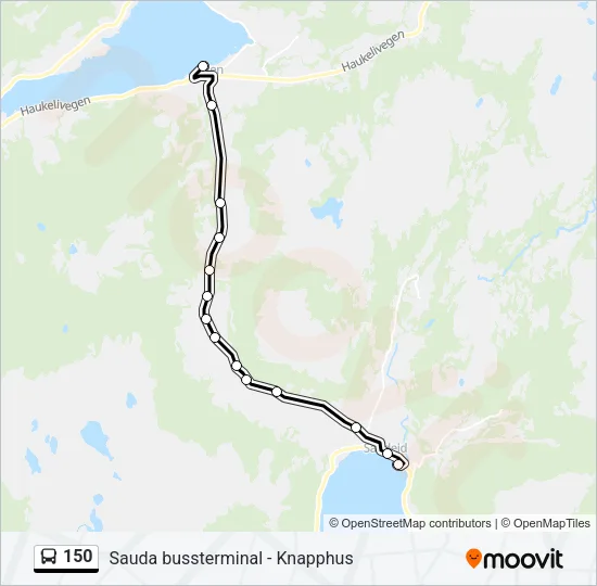 150 Bus Line Map