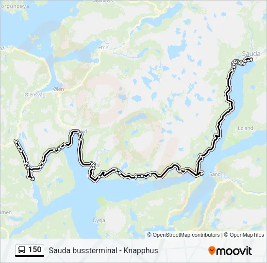 150 Bus Line Map
