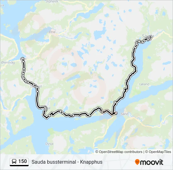 150 Bus Line Map