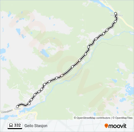 332 Bus Line Map