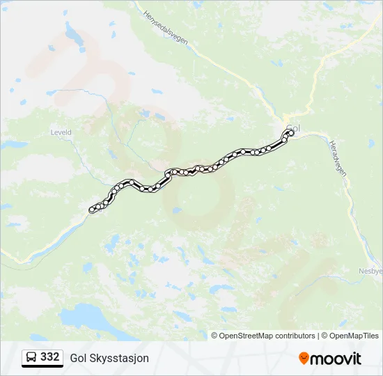 332 Bus Line Map