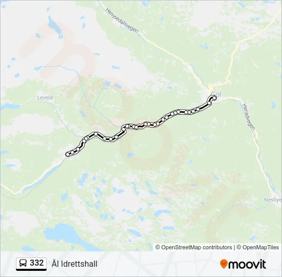 332 Bus Line Map