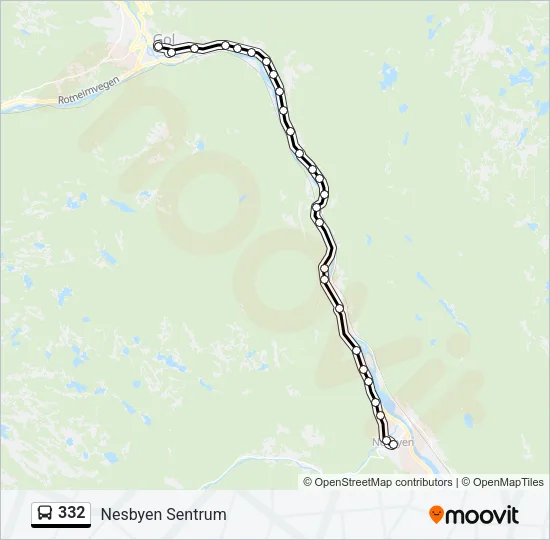 332 Bus Line Map