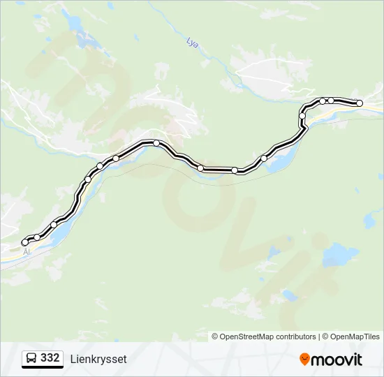 332 Bus Line Map