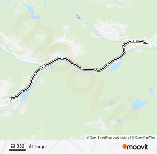 332 Bus Line Map