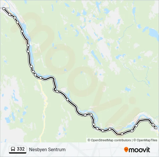 332 Bus Line Map
