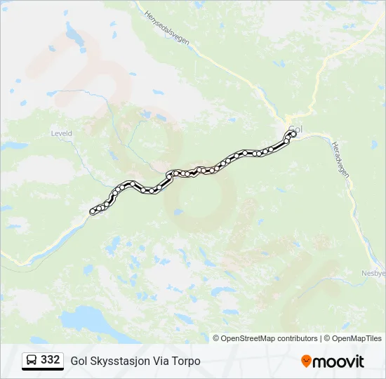 332 Bus Line Map