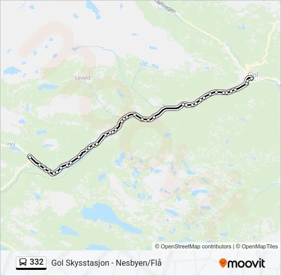 332 Bus Line Map