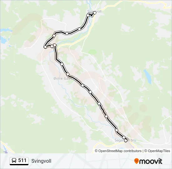 511 Bus Line Map