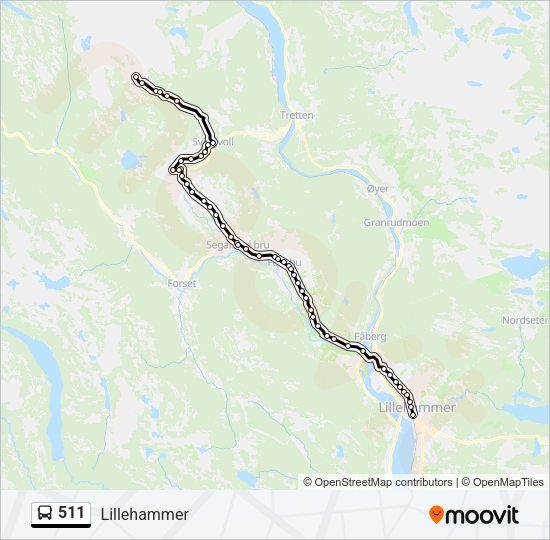 511 Bus Line Map