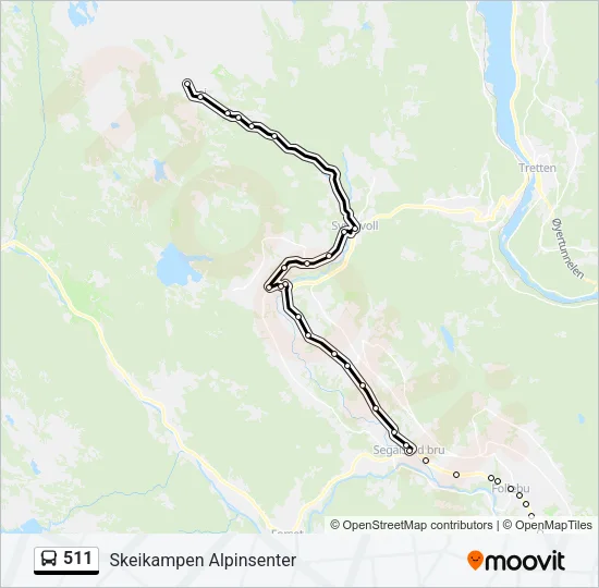 511 Bus Line Map
