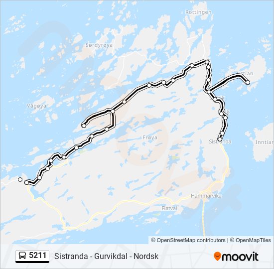 5211 buss Linjekart