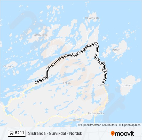 5211 bus Line Map