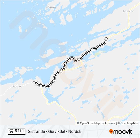 5211 Bus Line Map