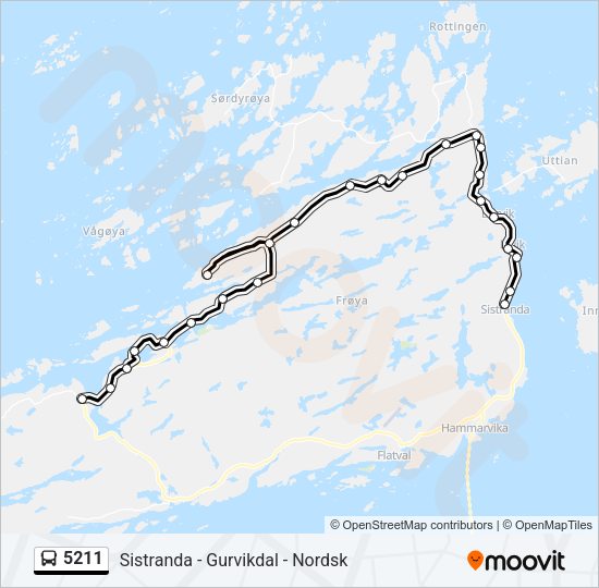 5211 Bus Line Map