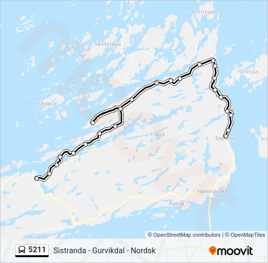 5211 Bus Line Map