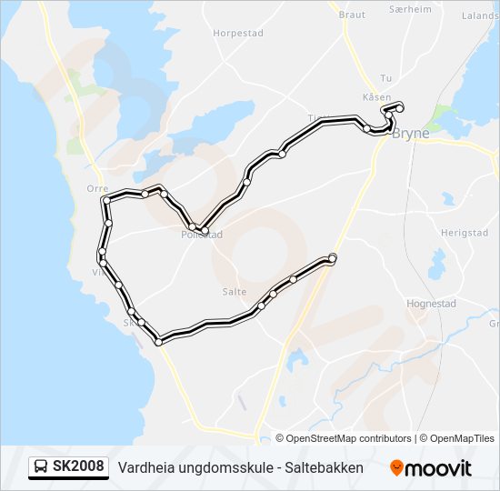 SK2008 bus Line Map