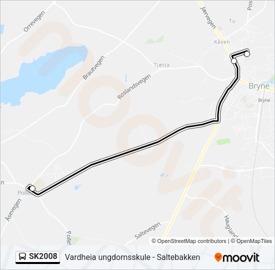 SK2008 Bus Line Map