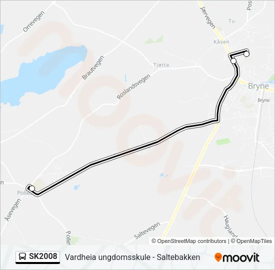 SK2008 Bus Line Map