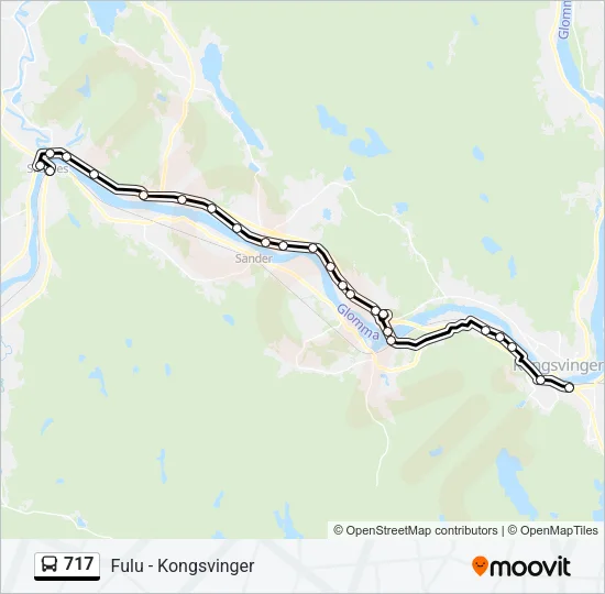 717 Bus Line Map