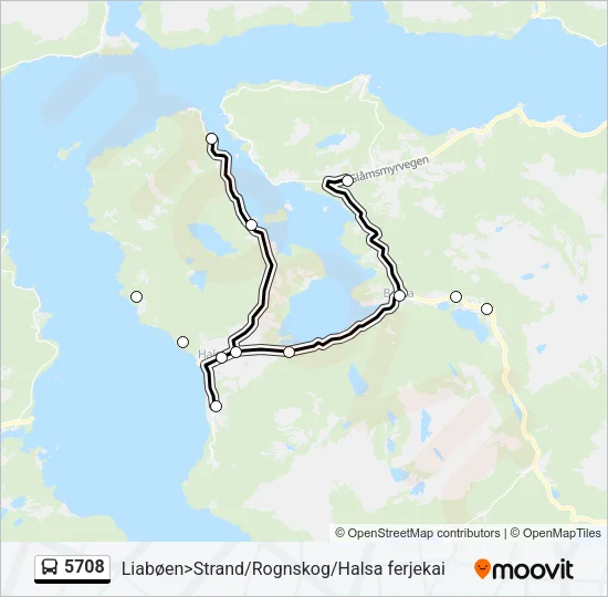 5708 Bus Line Map