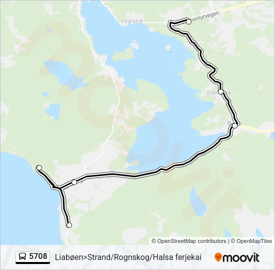 5708 Bus Line Map